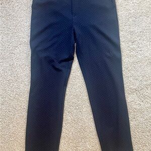 CAbi Classic Navy Carriage Pants with Dot Detail